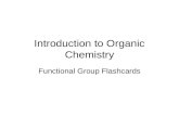 Introduction to Organic Chemistry Functional Group Flashcards.