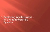 Exploring Agribusiness in a Free Enterprise System.