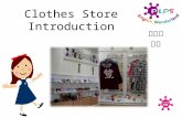 Clothes Store Introduction 服飾區 介紹. Vocabulary 單字介紹.