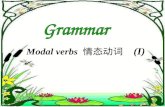 Grammar Modal verbs 情态动词 (I). 一、情态动词表推测（可能性） must/can/could/may/might 1) He must be a teacher. (1993 全国 ) Peter may come with us tonight, but
