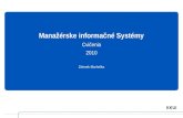KKUI Manažérske informačné Systémy Cvičenia 2010 Zdenek Marhefka.