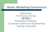 Basic Modeling Constructs Instructors: Fu-Chiung Cheng ( 鄭福炯 ) Associate Professor Computer Science & Engineering Tatung University.