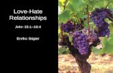 Love-Hate Relationships John 15:1–16:4 Enriko Stigter.