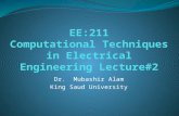 Dr. Mubashir Alam King Saud University. Outline Chapter#3 Rootfinding Bisection Method Newton's Algorithm Secant Method.