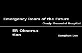 Emergency Room of the Future Grady Memorial Hospital ER Observation Sanghun Lee.
