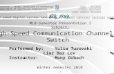 Performed by:Yulia Turovski Lior Bar Lev Instructor: Mony Orbach המעבדה למערכות ספרתיות מהירות High speed digital systems laboratory הטכניון - מכון