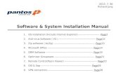 Software & System Installation Manual 1.OS installation (Include Internet Explorer)-------------------------- Page2Page 2.Anti-virus Software ( V3 ) -------------------------------------------