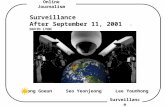 Surveillance After September 11, 2001 -DAVID LYON Surveillance Online Journalism Jeong Goeun Seo Yeonjeong Lee Younhong.