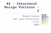 02 - Structural Design Patterns – 2 Moshe Fresko Bar-Ilan University תשס"ח 2008.