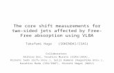 The core shift measurements for two-sided jets affected by Free-Free absorption using VLBA Takafumi Haga (SOKENDAI/ISAS) Collaborators Akihiro Doi, Yasuhiro.