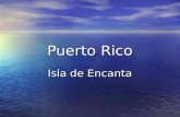 Puerto Rico Isla de Encanta. Puerto Rico: The Distant Past Before discovered by Christopher Columbus on Nov. 19, 1493, was inhabited by the Taíno indians.