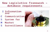 Health and Safety Executive 1 IInformation and CCommunication SSystem for MMarket SSurveillance New Legislative Framework – database requirements.