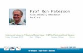 Prof Ron Paterson Parliamentary Ombudsman Auckland.