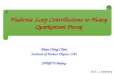 Dian-Yong Chen Institute of Modern Physics, CAS FHNP’15 Beijing Hadronic Loop Contributions to Heavy Quarkonium Decay 2015.1.11@Beijing.