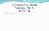 Astronomy 1020 Stellar Astronomy Spring_2015 Day-18.