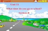 Unit 11 What time do you go to school? Section B.