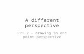 A different perspective PPT 2 – drawing in one point perspective.