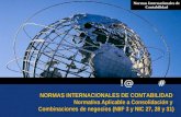 # !@ Normas Internacionales de Contabilidad NORMAS INTERNACIONALES DE CONTABILIDAD Normativa Aplicable a Consolidación y Combinaciones de negocios (NIIF.