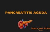 PANCREATITIS AGUDA Maria José Prieto 2011. PANCREATITIS AGUDA Inflamación aguda de una glándula pancreática previamente sana, por una inadecuada activación.