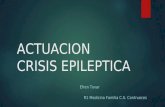 ACTUACION CRISIS EPILEPTICA Efren Tovar R1 Medicina Familia C.S. Contrueces.