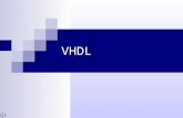 VHDL. INTRODUCCION Se estudiará como VHDL es usado en proyectos de diseño. Se analizarán las aplicaciones de VHDL y los diferentes estilos para usar el.