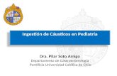Ingestión de Cáusticos en Pediatría Dra. Pilar Soto Amigo Departamento de Gastroenterología Pontificia Universidad Católica de Chile.