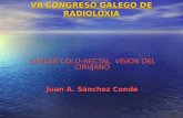 VII CONGRESO GALEGO DE RADIOLOXIA CANCER COLO-RECTAL VISION DEL CIRUJANO Juan A. Sánchez Conde VIGO Mayo 2007.