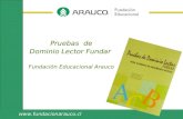 Www.fundacionarauco.cl Pruebas de Dominio Lector Fundar Fundación Educacional Arauco.