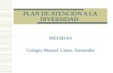 PLAN DE ATENCIÓN A LA DIVERSIDAD MEDIDAS Colegio Manuel Llano. Santander.