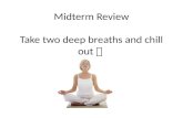 Midterm Review Take two deep breaths and chill out.