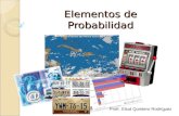 Elementos de Probabilidad Profr. Eliud Quintero Rodríguez.