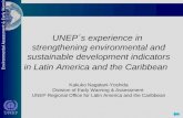 Environmental Assessment & Early Warning UNEP´s experience in strengthening environmental and sustainable development indicators in Latin America and the.