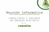 Reunión informativa CONSULTORÍA Y ASESORÍA DE ENERGÍA ELÉCTRICA S.L.coenelec.