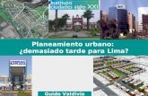 1 Guido Valdivia Planeamiento urbano: ¿demasiado tarde para Lima?