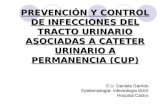 PREVENCIÓN Y CONTROL DE INFECCIONES DEL TRACTO URINARIO ASOCIADAS A CATETER URINARIO A PERMANENCIA (CUP) E.U. Daniela Garrido Epidemiología- Infectología.