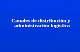 Canales de distribución y administración logística.