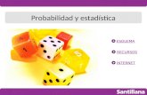 Probabilidad y estadística ESQUEMA RECURSOS INTERNET.