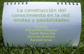 La construcción del conocimiento en la red: límites y posibilidades Autores: Marianela Delgado Zaida Matarrita Norman Jiménez Randall Arias.