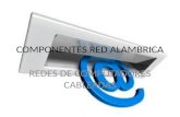 COMPONENTES RED ALAMBRICA REDES DE COMPUTADORES CABLEADAS.