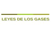 LEYES DE LOS GASES LEYES DE LOS GASES LEY DE BOYLE LEY DE BOYLE  A mayor presión aplicada al gas, menor es su volumen  A menor presión aplicada al.