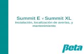 Summit E Y Summit XL Instalación, localización de averías, y mantenimiento.