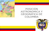 POSICIÓN ASTRONOMICA Y GEOGRÁFICA DE COLOMBIA. DEFINICION DE TERMINOS LATITUD: (paralelo)Distancia angular entre el meridiano norte y el sur. con referencia.