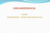 CIRCUNFERENCIA TEORÍA PROPIEDADES – PROBLEMAS RESUELTOS.