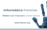 Informática Forense William Ivan Alejandro Llanos Torrico .