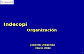 1 Joselyn Olaechea Marzo 2003 Indecopi Organización.