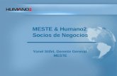 MESTE & Humano2 Socios de Negocios Yonel Stifel, Gerente General MESTE.