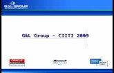 G&L Group – CIITI 2009. G&L Group – Institucional Historia 372 0 50 100 150 200 250 300 350 400 450 199519961997199819992000200120022003 Cantidad de Empleados.