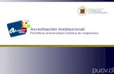 Acreditación Institucional Pontificia Universidad Católica de Valparaíso.
