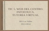 TIC 5. WEB DEL CENTRO. INFOEDUCA. TUTORIA VIRTUAL IES Los Valles 2013-2014.