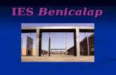 IES Benicalap. Oferta Formativa ESO ESO Bachillerato – Tecnológico- Científico - Humanístico Bachillerato – Tecnológico- Científico - Humanístico Ciclos.